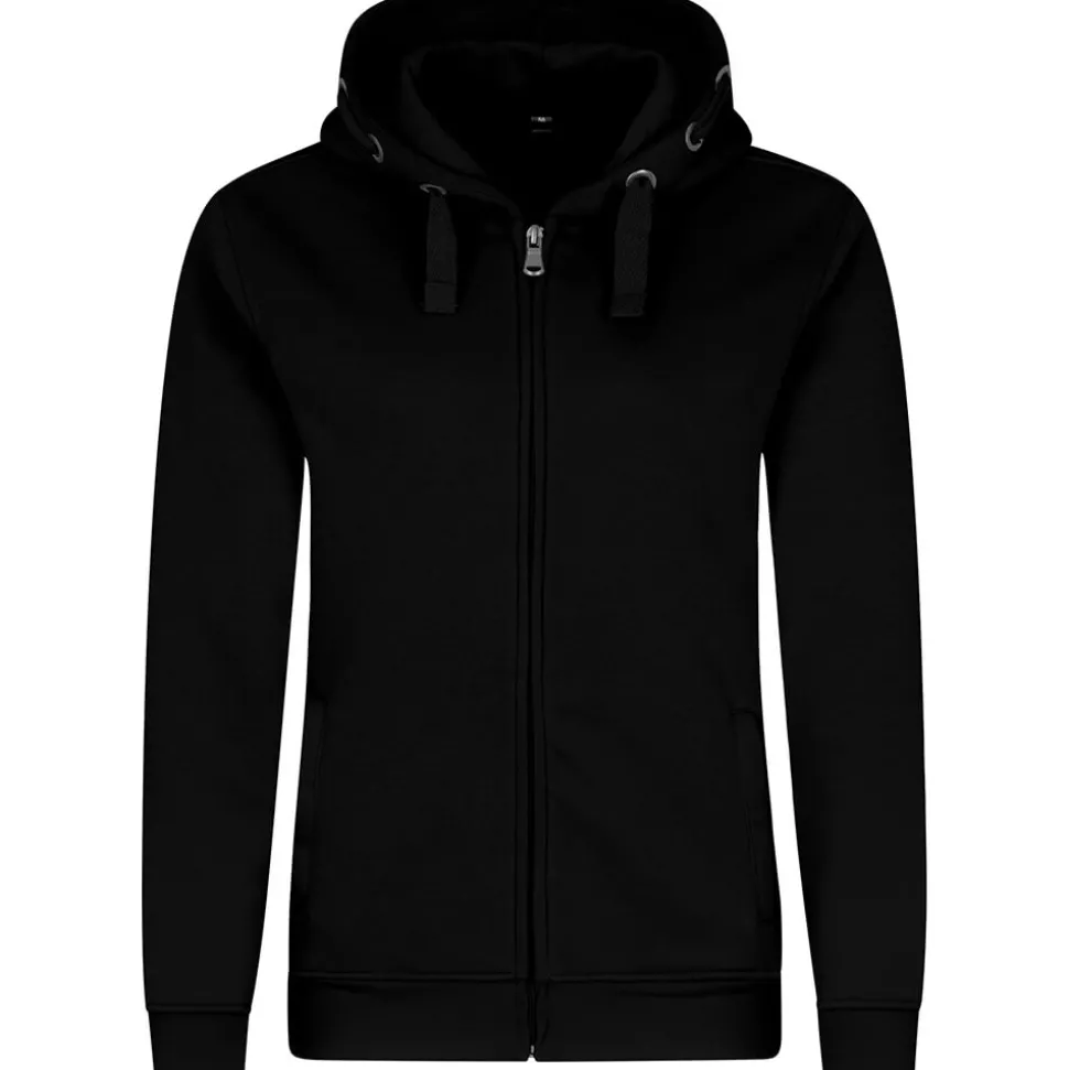Frauen Premium Kapuzen-Sweatjacke 70/30 Mischgewebe in Übergröße