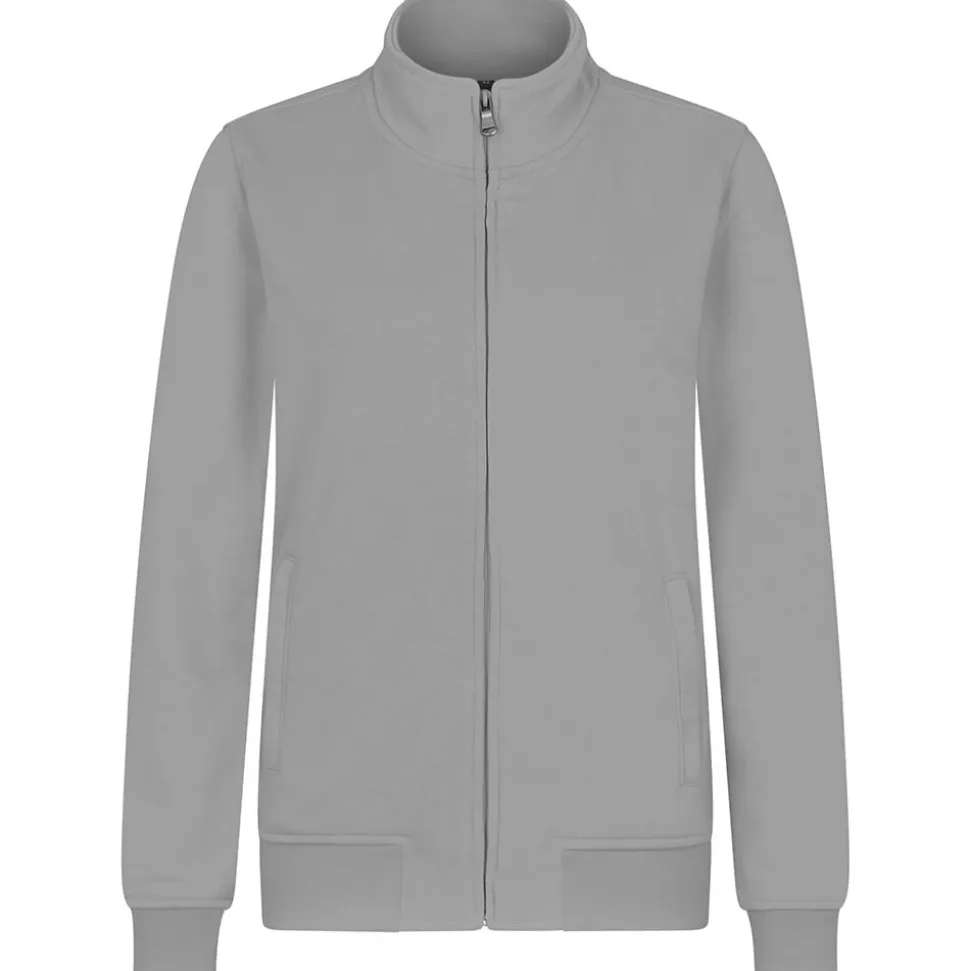 Frauen Premium Sweatjacke French Terry 70/30 Mischgewebe in Übergröße