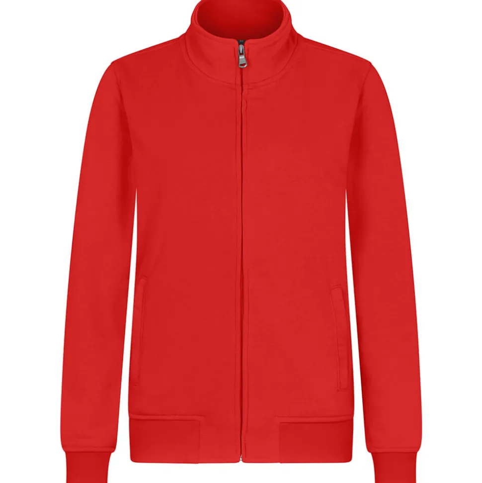 Frauen Premium Sweatjacke French Terry 70/30 Mischgewebe in Übergröße