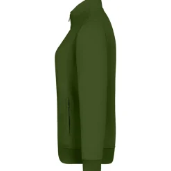 Frauen Premium Sweatjacke French Terry 70/30 Mischgewebe in Übergröße