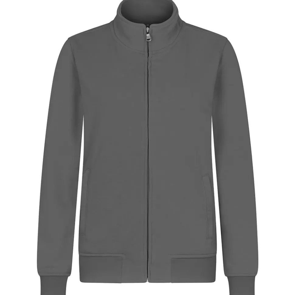 Frauen Premium Sweatjacke French Terry 70/30 Mischgewebe in Übergröße