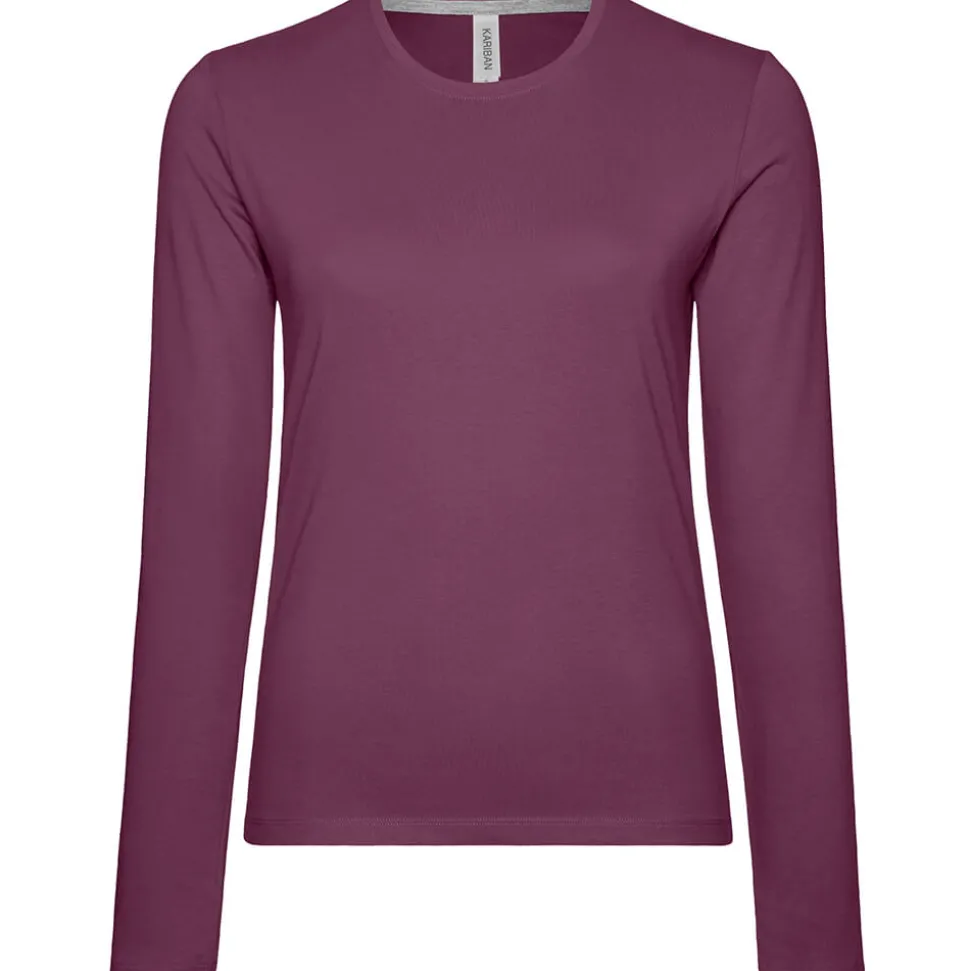 Frauen Rundhals Langarmshirt