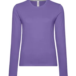 Frauen Rundhals Langarmshirt