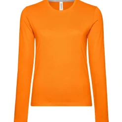 Frauen Rundhals Langarmshirt