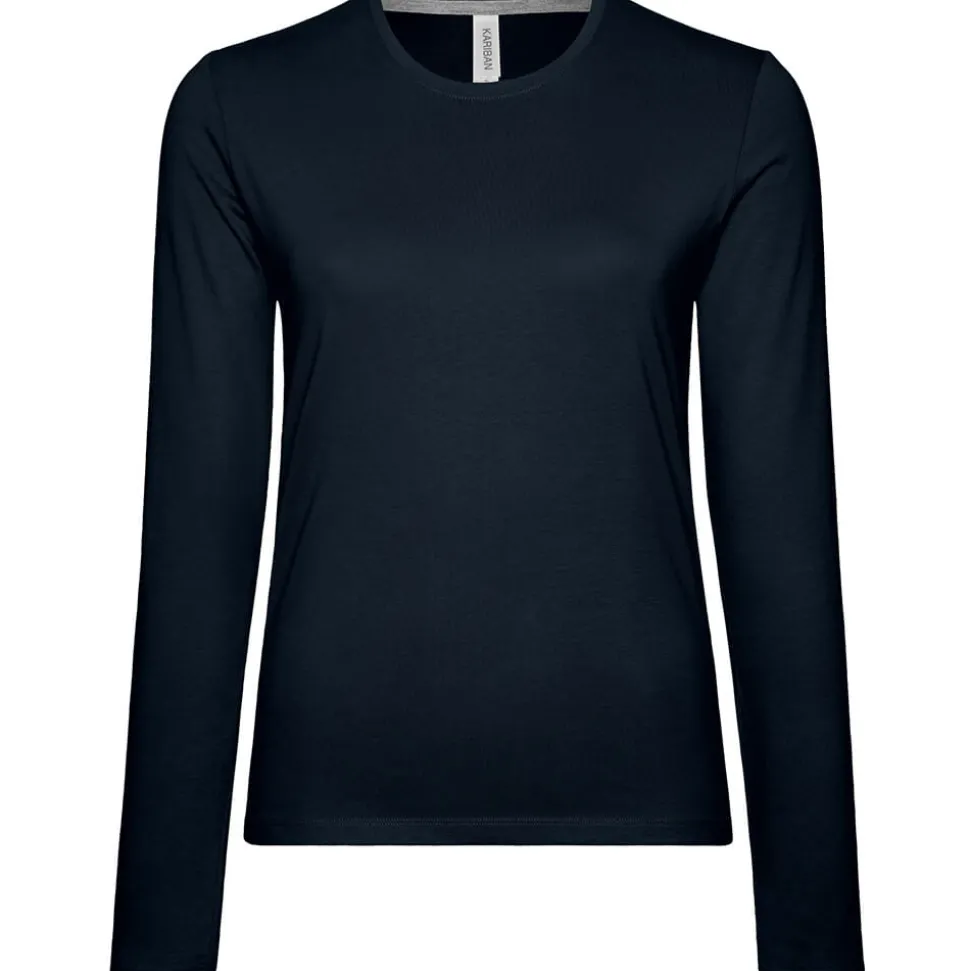 Frauen Rundhals Langarmshirt