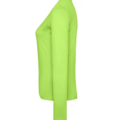 Frauen Rundhals Langarmshirt