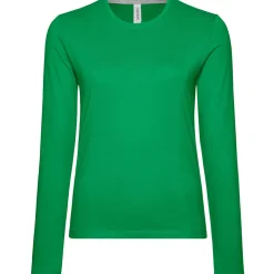 Frauen Rundhals Langarmshirt