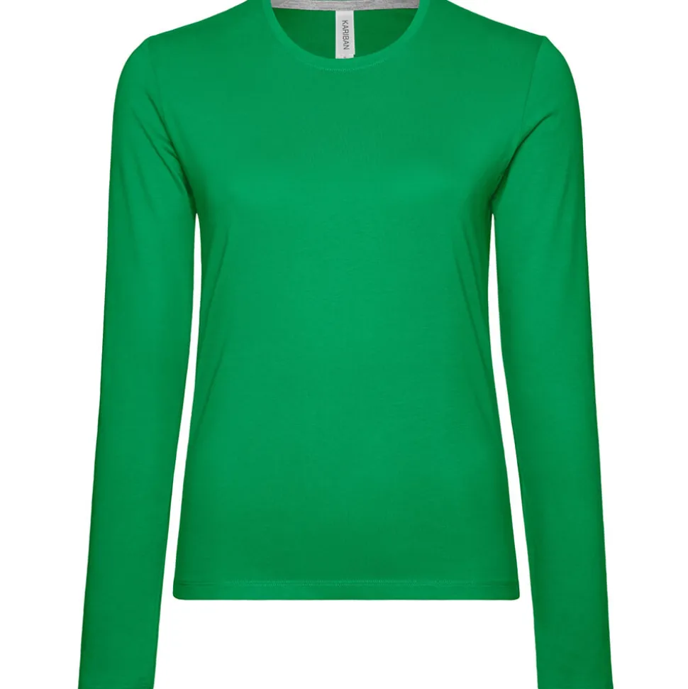 Frauen Rundhals Langarmshirt