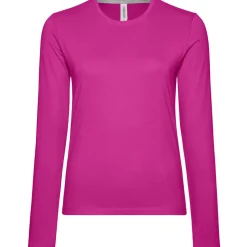 Frauen Rundhals Langarmshirt