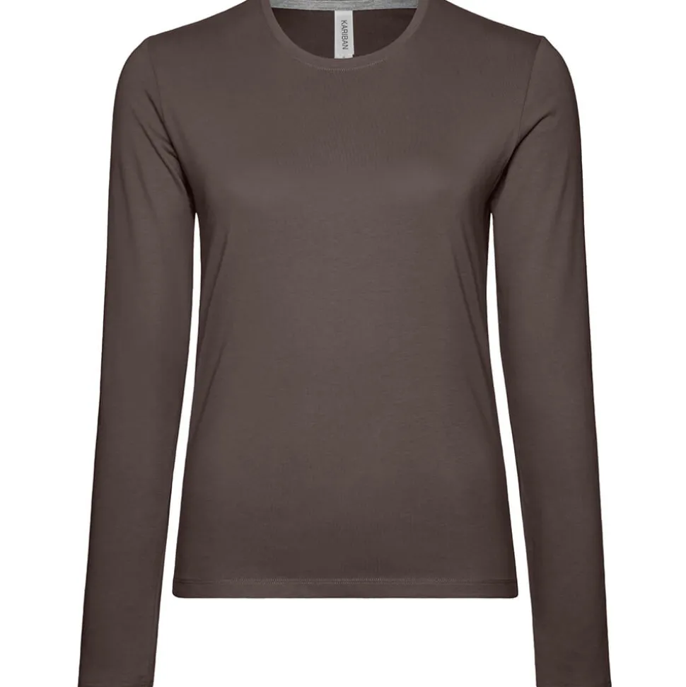 Frauen Rundhals Langarmshirt