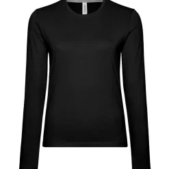 Frauen Rundhals Langarmshirt
