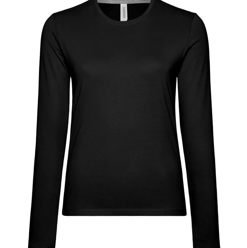 Frauen Rundhals Langarmshirt