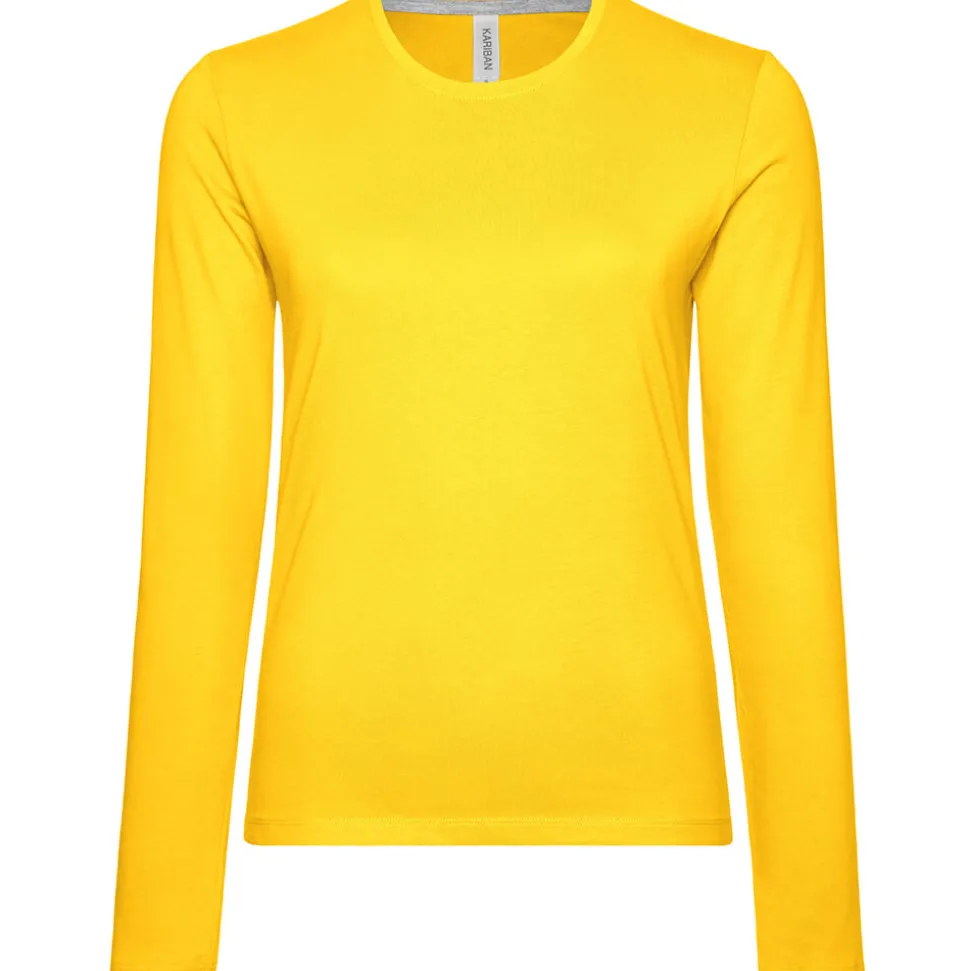 Frauen Rundhals Langarmshirt