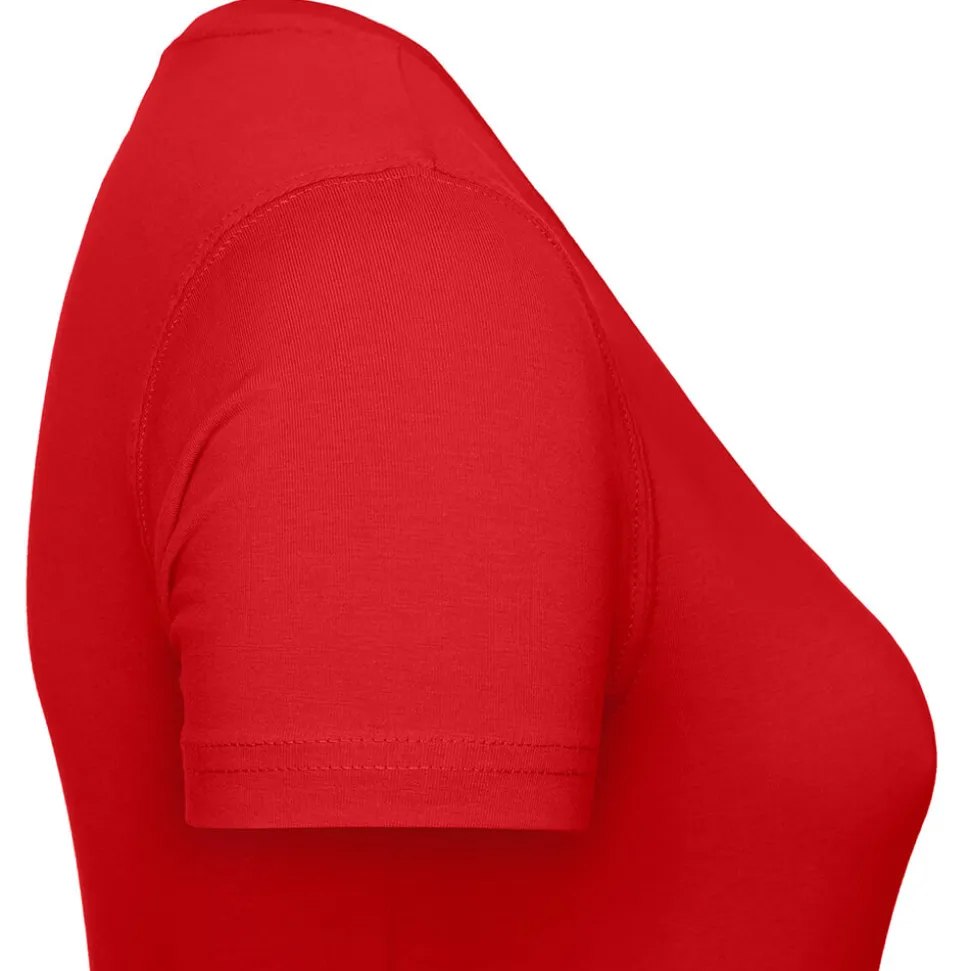 Frauen Slim Fit T-Shirt mit V-Ausschnitt