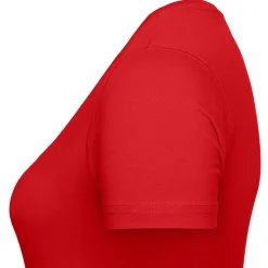 Frauen Slim Fit T-Shirt mit V-Ausschnitt