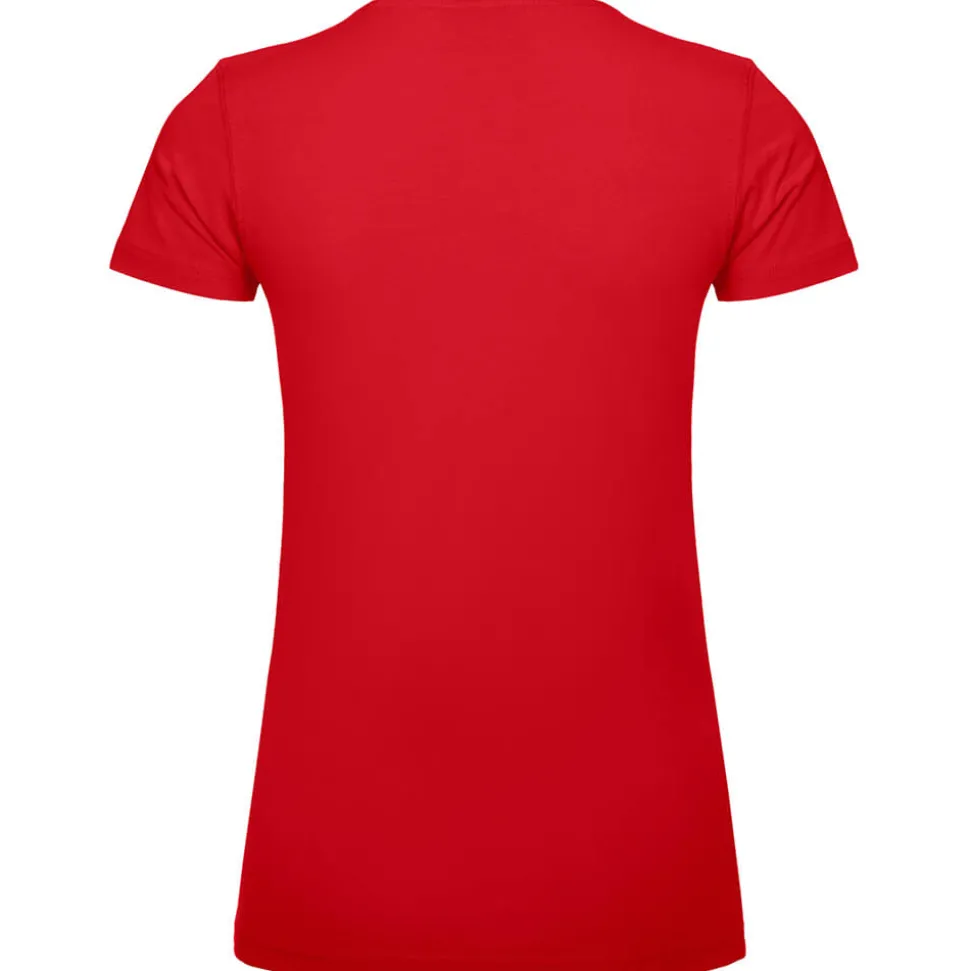 Frauen Slim Fit T-Shirt mit V-Ausschnitt