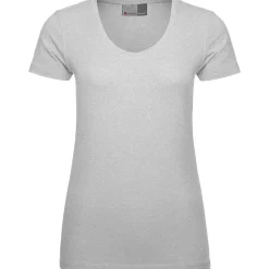 Frauen Slim Fit T-Shirt mit V-Ausschnitt
