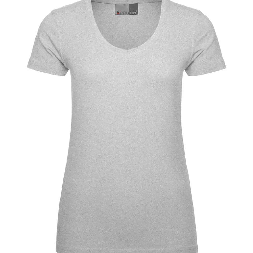 Frauen Slim Fit T-Shirt mit V-Ausschnitt