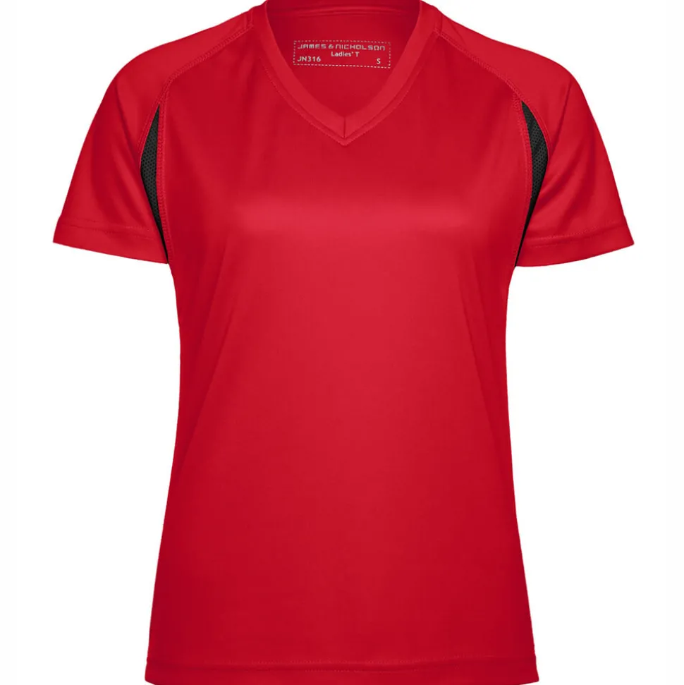 Frauen TOPCOOL® Laufshirt mit V-Ausschnitt
