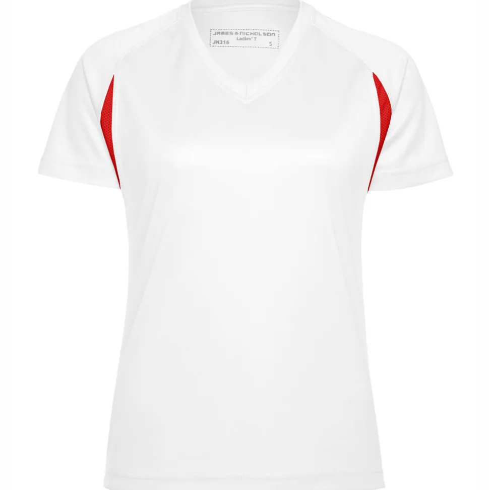 Frauen TOPCOOL® Laufshirt mit V-Ausschnitt (Sublimation)