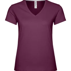 Frauen T-Shirt mit V-Ausschnitt