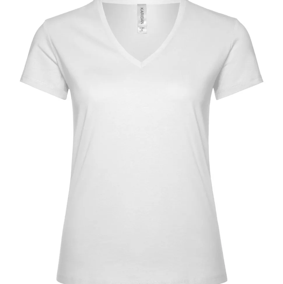 Frauen T-Shirt mit V-Ausschnitt