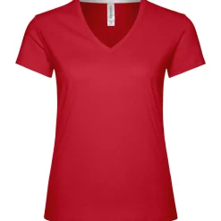 Frauen T-Shirt mit V-Ausschnitt