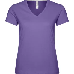 Frauen T-Shirt mit V-Ausschnitt
