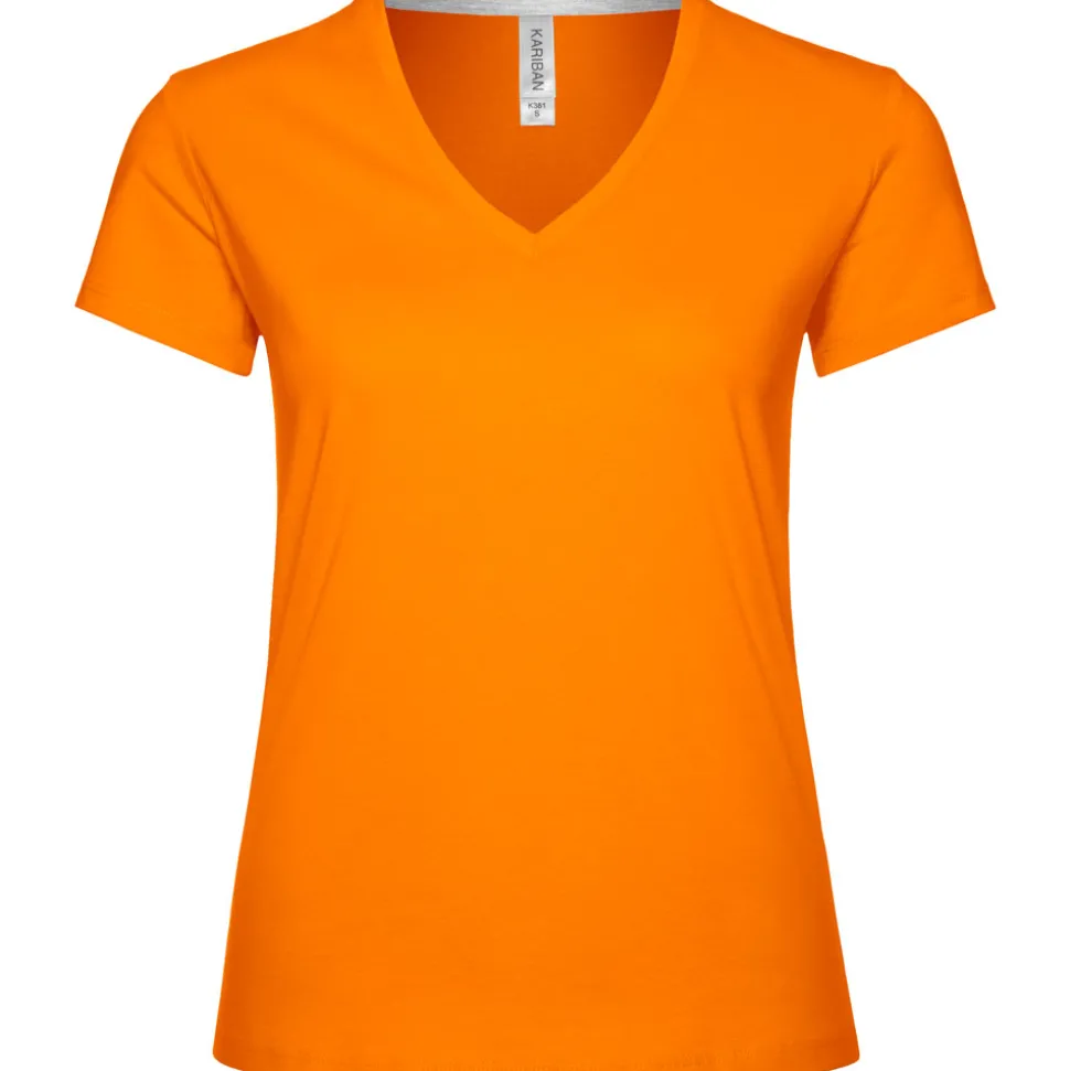 Frauen T-Shirt mit V-Ausschnitt