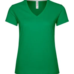 Frauen T-Shirt mit V-Ausschnitt