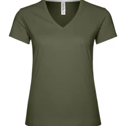 Frauen T-Shirt mit V-Ausschnitt
