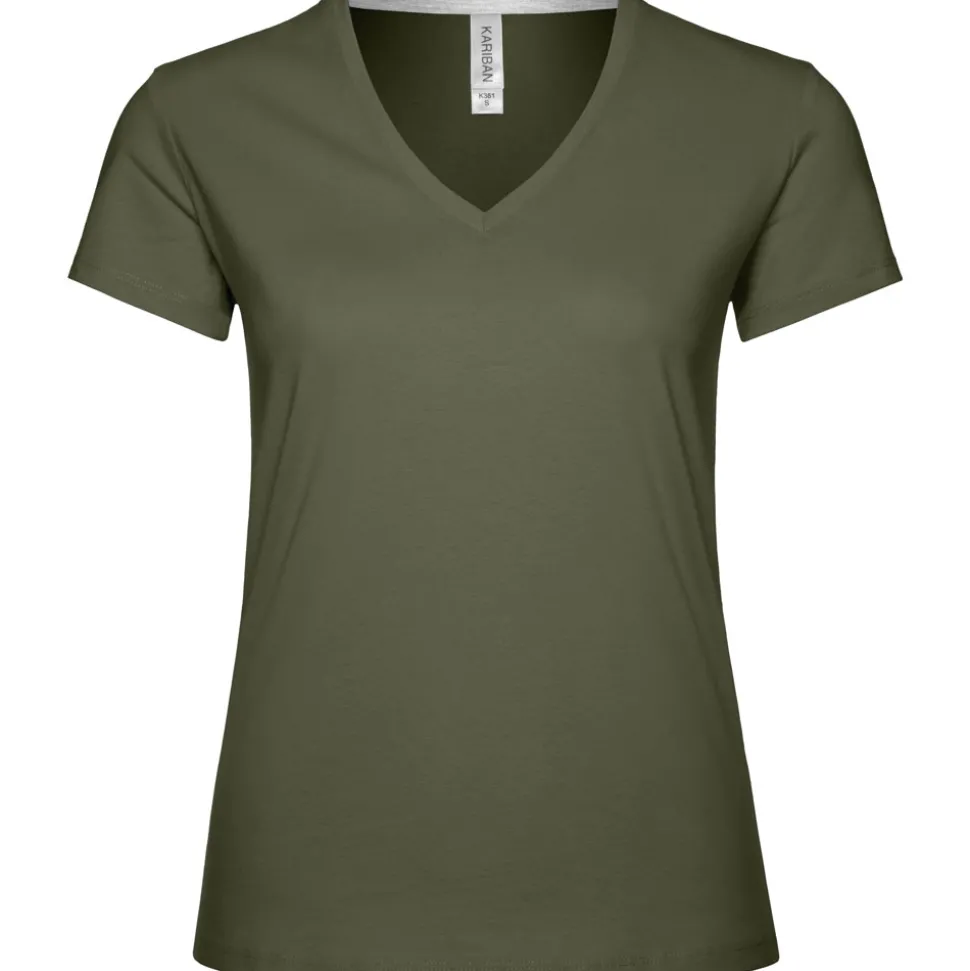 Frauen T-Shirt mit V-Ausschnitt