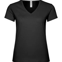 Frauen T-Shirt mit V-Ausschnitt
