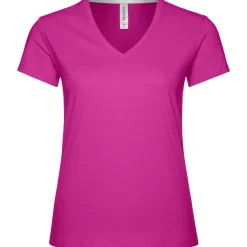 Frauen T-Shirt mit V-Ausschnitt