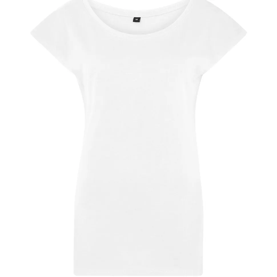 Frauen T-Shirt mit weitem Rundhalsausschnitt