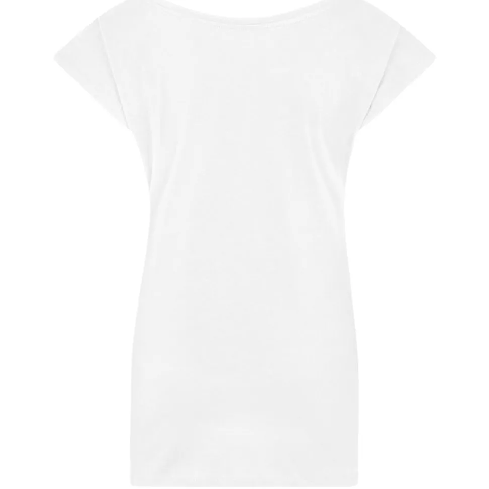 Frauen T-Shirt mit weitem Rundhalsausschnitt