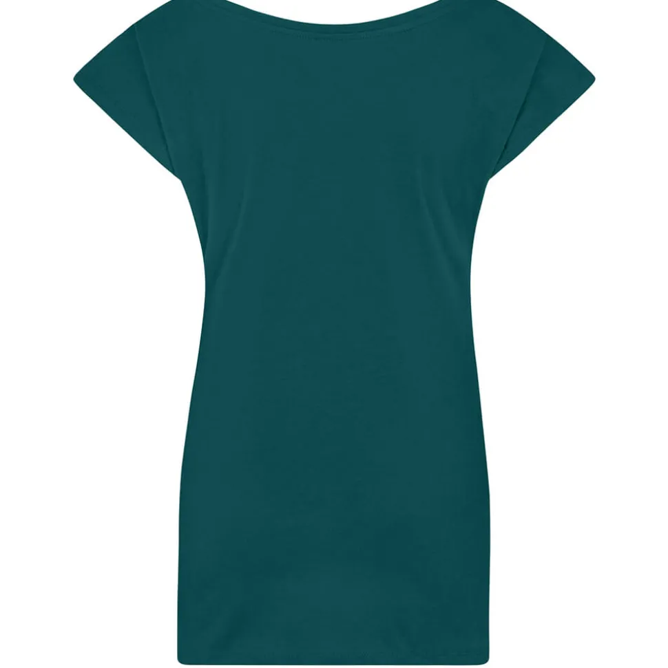 Frauen T-Shirt mit weitem Rundhalsausschnitt