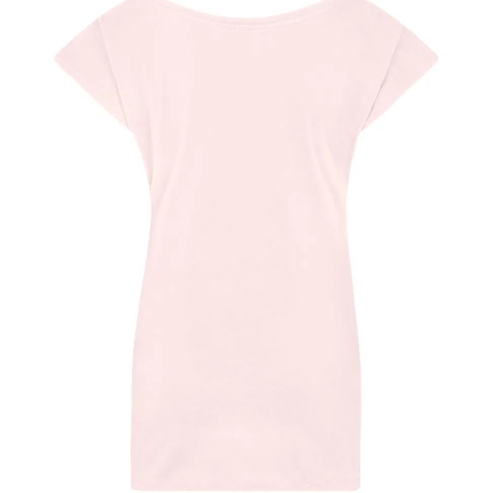Frauen T-Shirt mit weitem Rundhalsausschnitt