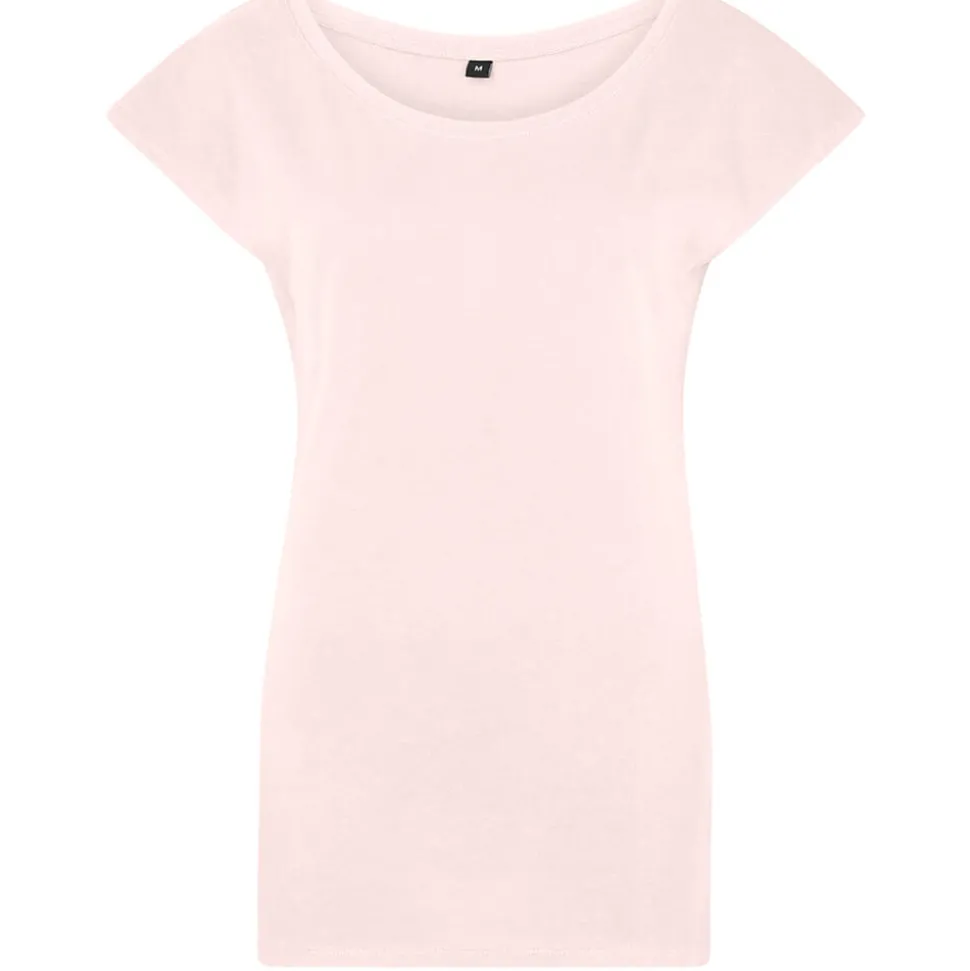 Frauen T-Shirt mit weitem Rundhalsausschnitt