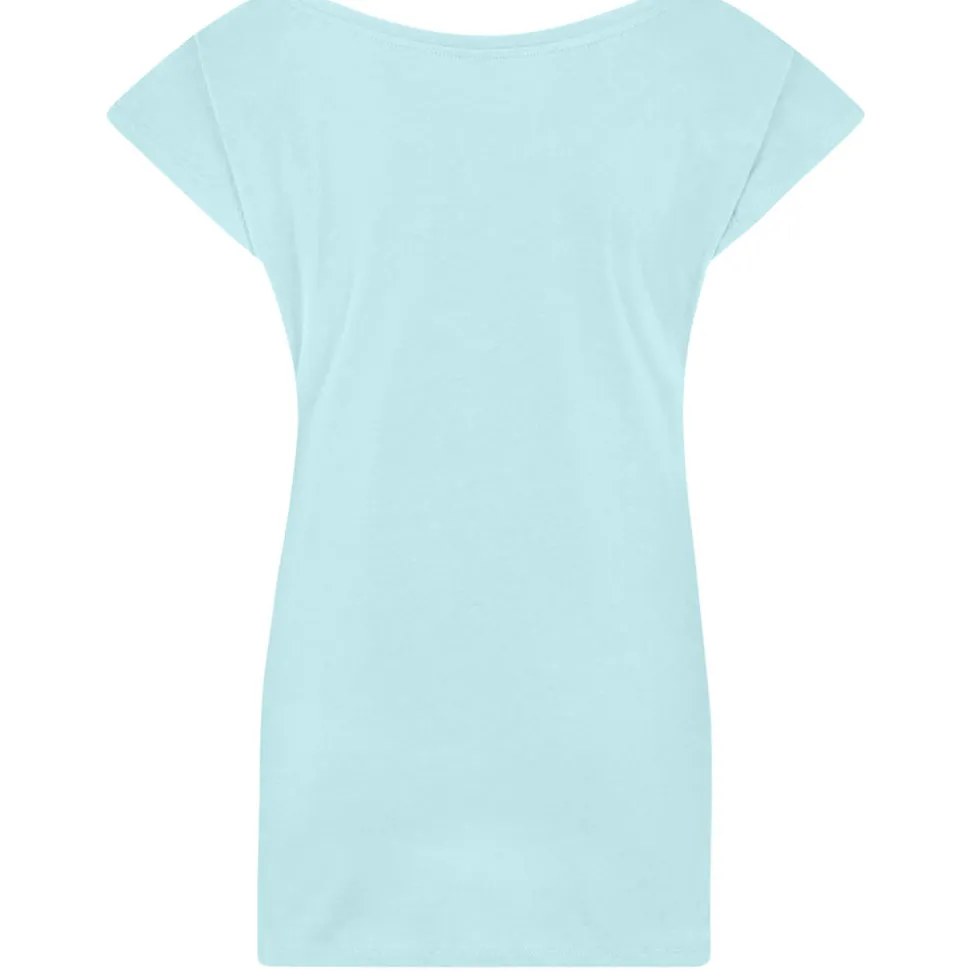 Frauen T-Shirt mit weitem Rundhalsausschnitt