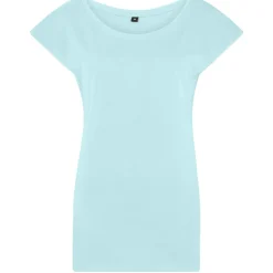 Frauen T-Shirt mit weitem Rundhalsausschnitt
