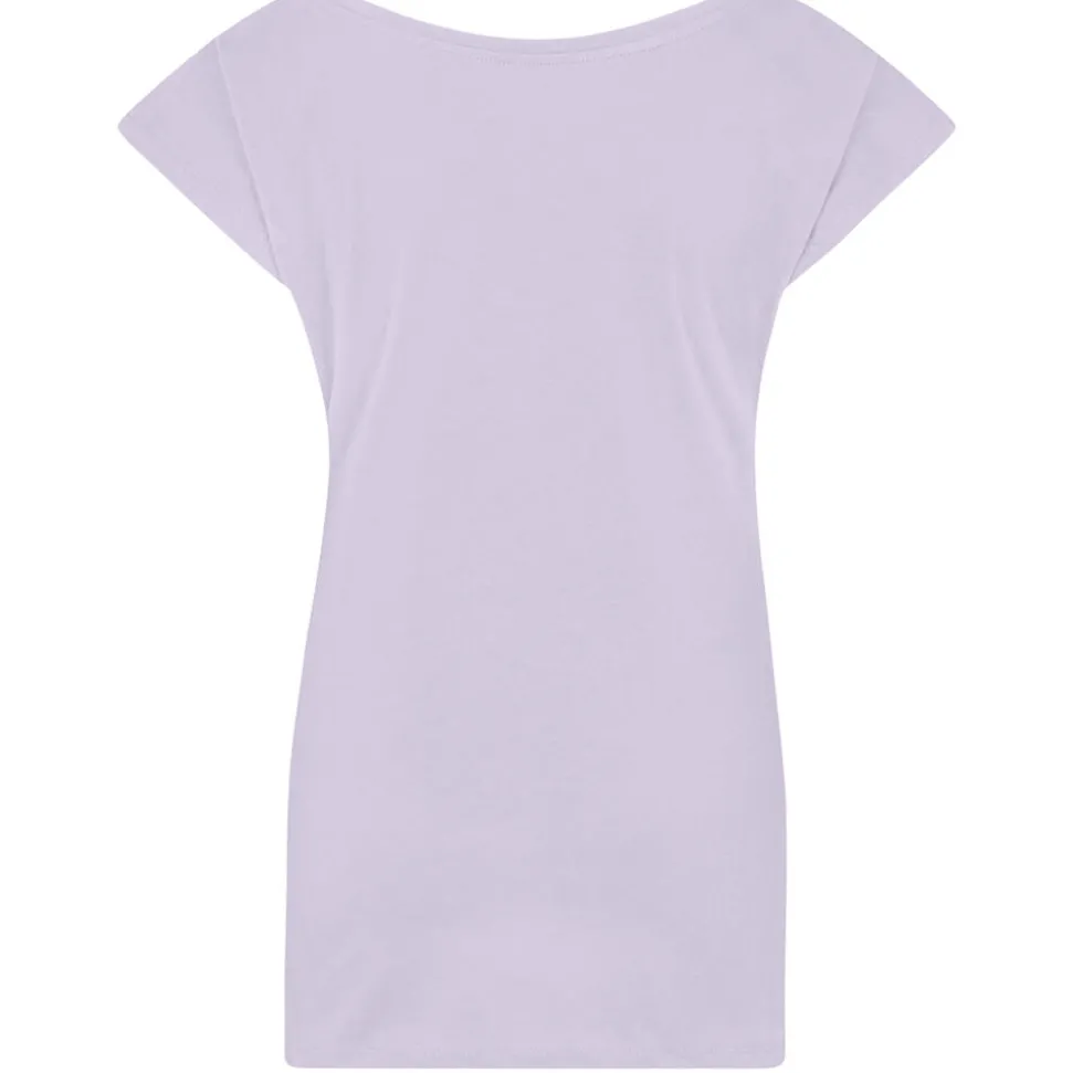 Frauen T-Shirt mit weitem Rundhalsausschnitt