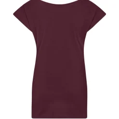 Frauen T-Shirt mit weitem Rundhalsausschnitt
