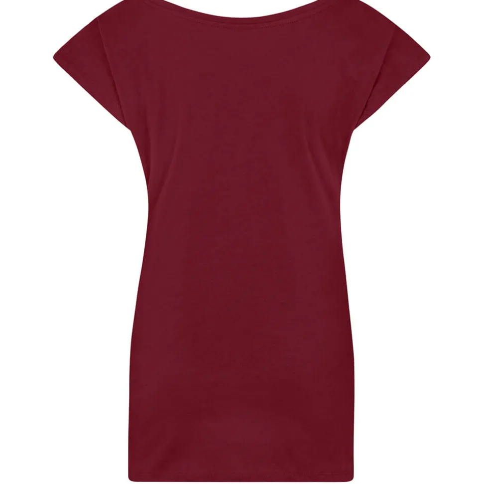 Frauen T-Shirt mit weitem Rundhalsausschnitt