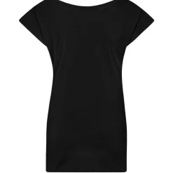 Frauen T-Shirt mit weitem Rundhalsausschnitt