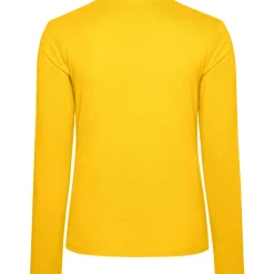 Frauen V-Ausschnitt Langarmshirt