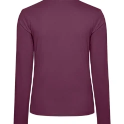 Frauen V-Ausschnitt Langarmshirt