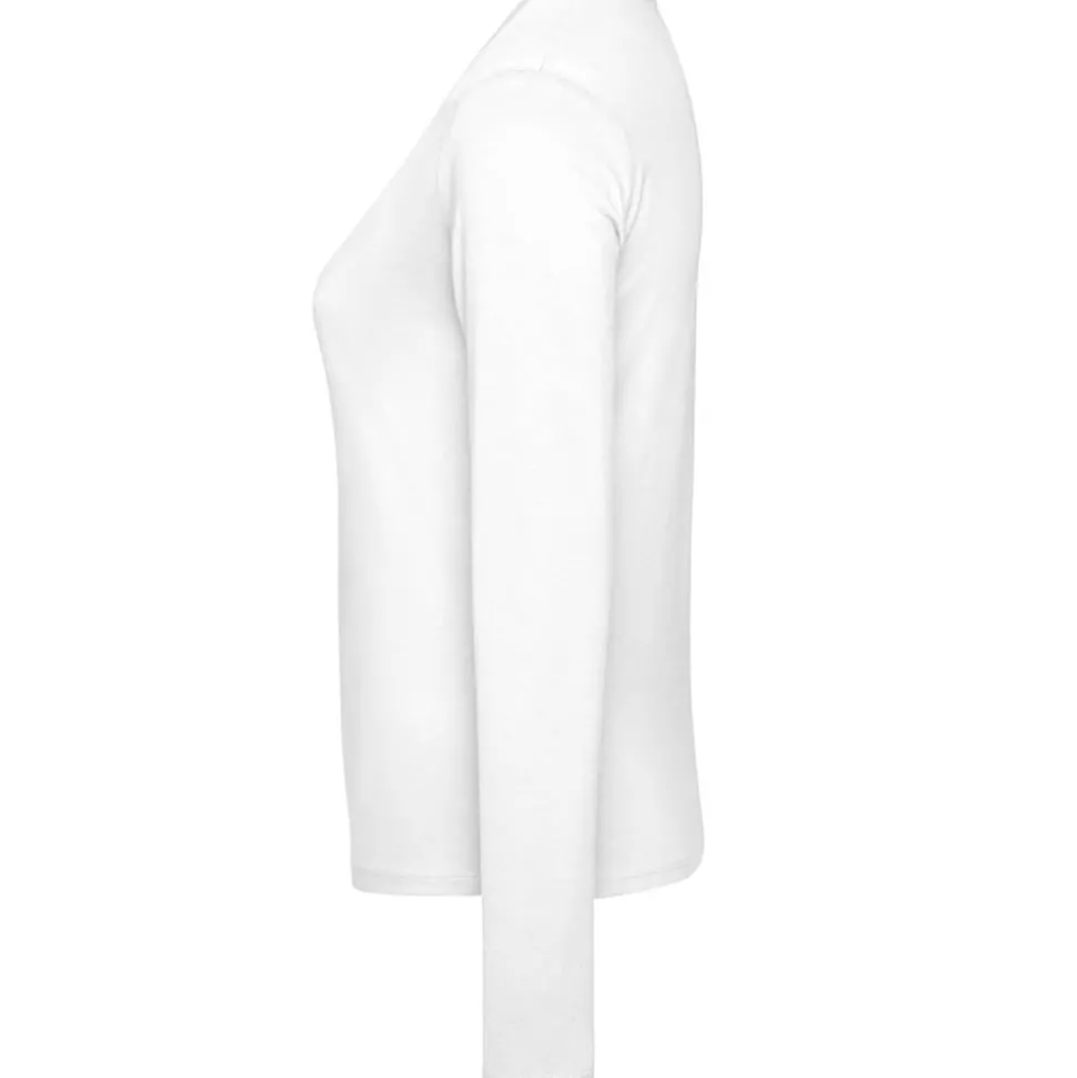 Frauen V-Ausschnitt Langarmshirt
