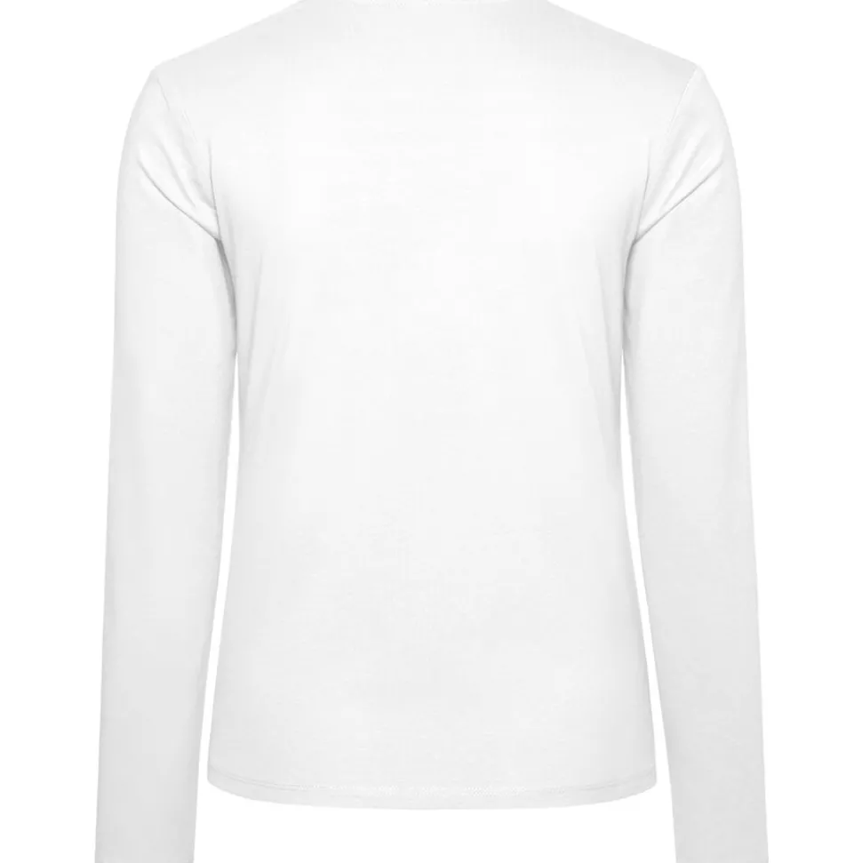 Frauen V-Ausschnitt Langarmshirt