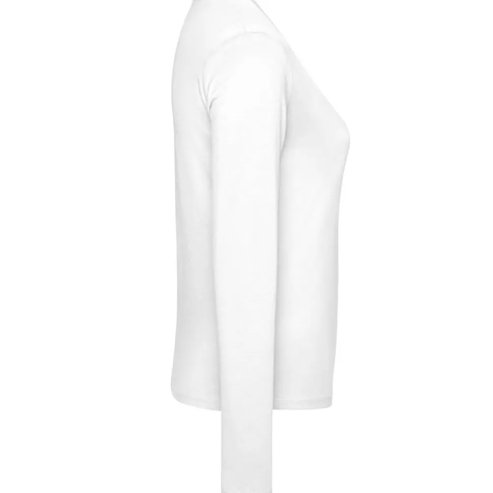 Frauen V-Ausschnitt Langarmshirt